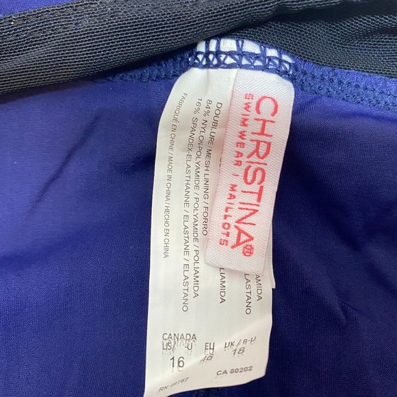 NWT Christina Navy Boyleg Bikini Bottoms Swimsuit - Picture 11 of 13